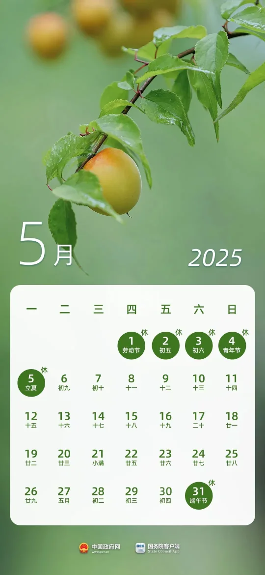 2025年放假日历来了！(图5)