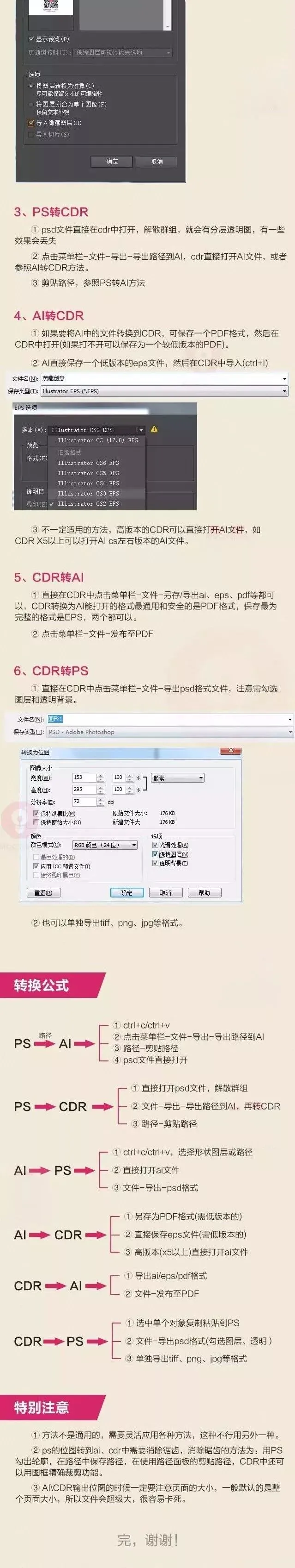 PS AI CDR文件格式相互转换方法大全(图2)