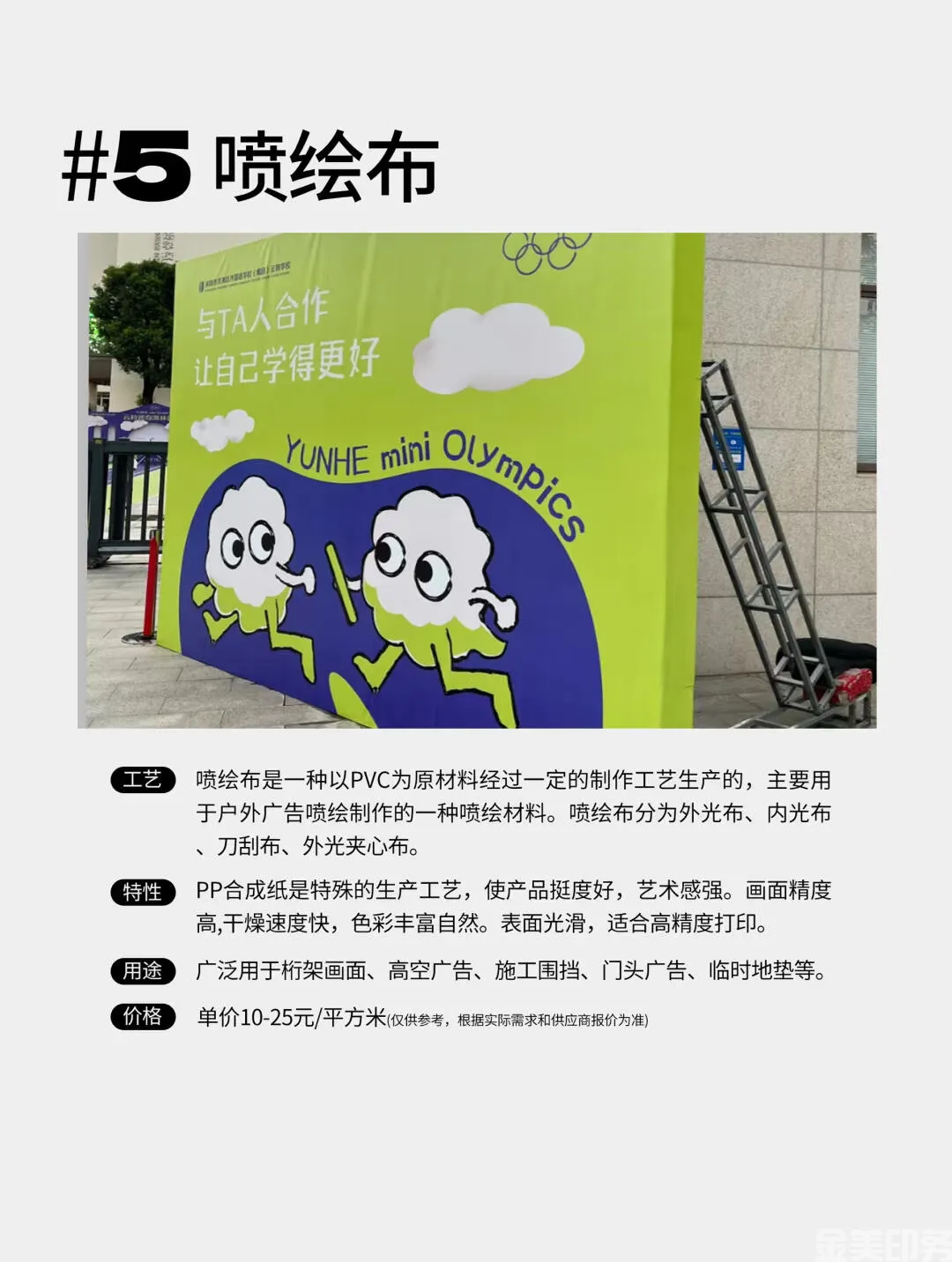 15种广告喷绘常见的物料！(图6)