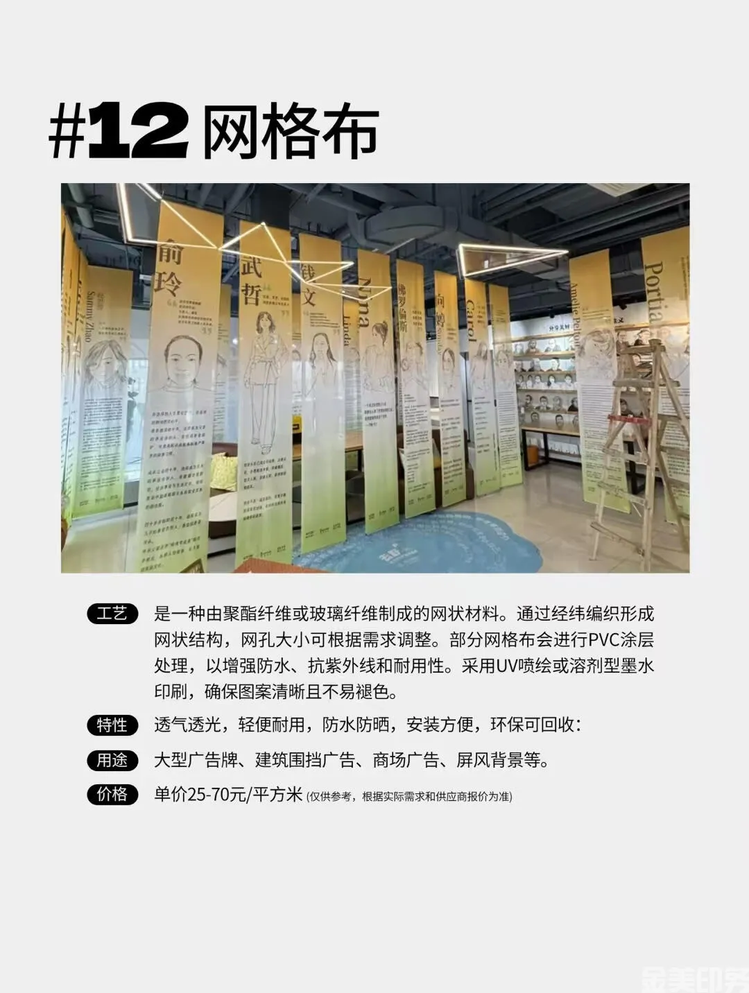 15种广告喷绘常见的物料！(图13)
