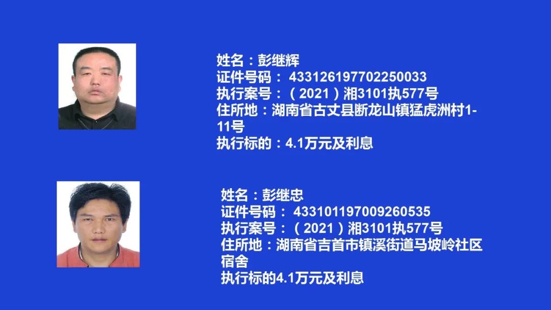 失信曝光┃吉首市人民法院关于发布失信被执行人名单信息的公告（第七期）(图4)
