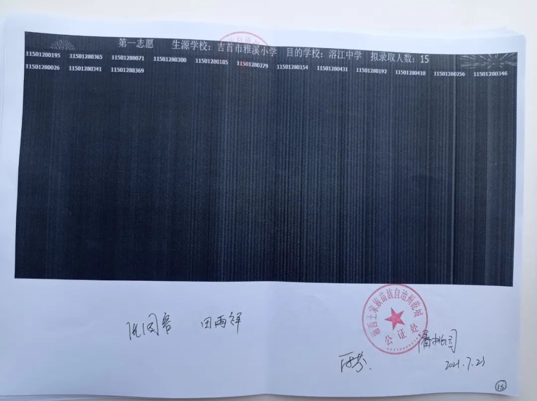 2021年吉首城区小升初电脑摇号结果公示(图13)
