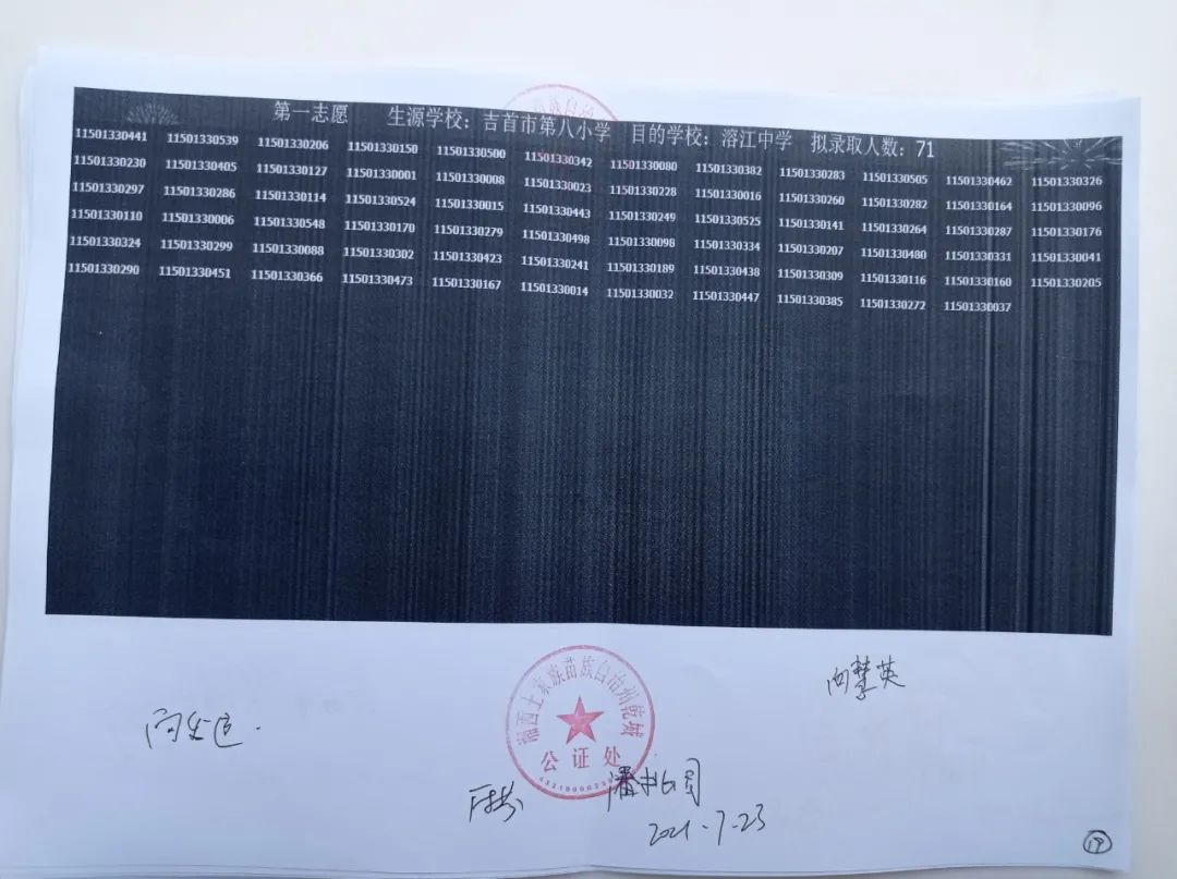 2021年吉首城区小升初电脑摇号结果公示(图19)