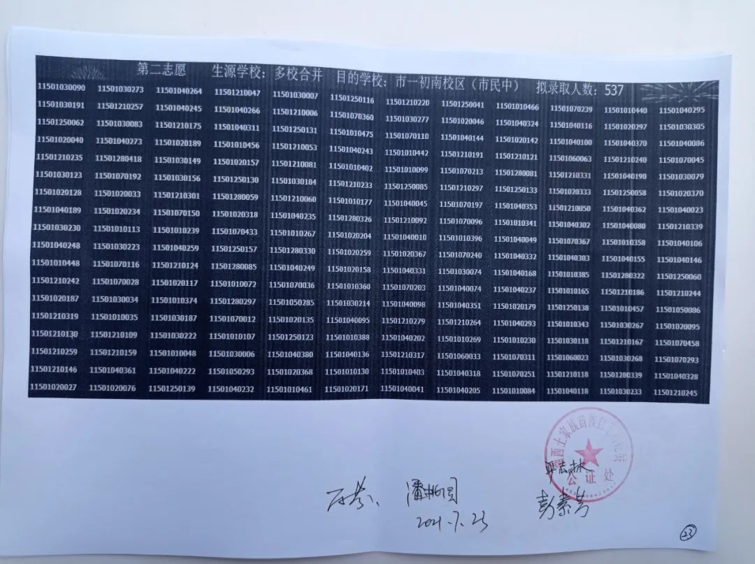 2021年吉首城区小升初电脑摇号结果公示(图23)