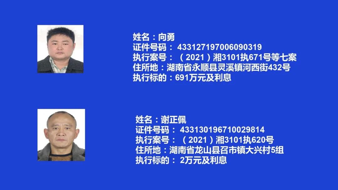 失信曝光┃吉首市人民法院关于发布失信被执行人名单信息的公告(第八期)(图6) 失信曝光┃吉首市人民法院关于发布失信被执行人名单信息的公告(第八期)(图5)